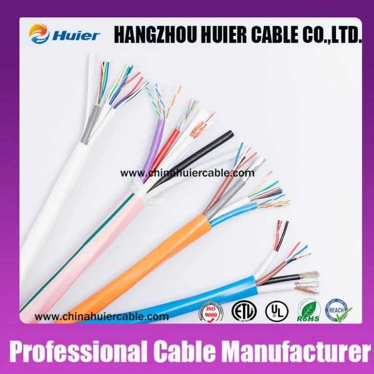 Round Flat Cat3 Cat5 Cat5e Cat6 UTP 2/4/6/8 Pair Lan Cable Network Cable Ethernet Cable